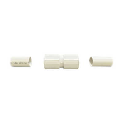 dx-43-016 Manguito / Cople Morbidx IP67 libre de halógenos para unir tubería rígida de 16 mm (5/8") permite una instalación hermética no necesita pegamento