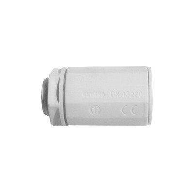 dx-43-232 Conector de tubería rígida a caja (Racor), PVC Auto-extinguible, de 32 mm