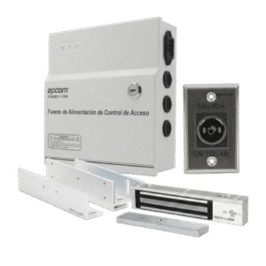 e941600-kit12v Kit para Control de Acceso Incluye Fuente de 12VCD / Soporta Batería de Respaldo/ Chapa Magnética de 600Lbs / Montajes L y Z / Botón de salida / Certificación UL y ETL