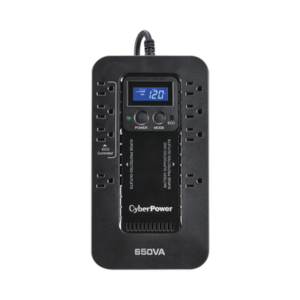 ec650lcd UPS de 650 VA/390 W, Topología Standby con Modo Ahorrador ECO, Entrada 120 Vca NEMA 5-15P, Con 8 Tomas NEMA 5-15R