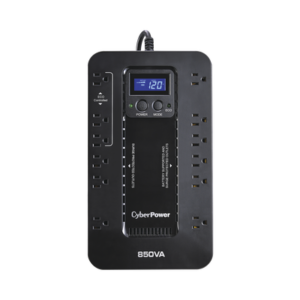 ec850lcd UPS de 850 VA/510 W, Topología Standby con Modo Ahorrador ECO, Entrada 120 Vca NEMA 5-15P, Con 12 Tomas NEMA 5-15R