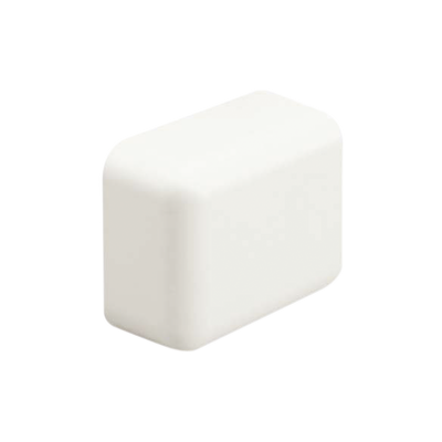 ecf3iw-e Tapa Final, para uso con canaleta LD3, material ABS, Color Blanco Mate