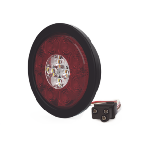 Plafón Circular de 5.4" Para Camiones de Transporte, 16 LED Ultra Brillantes, Color Rojo/Claro/Ambar