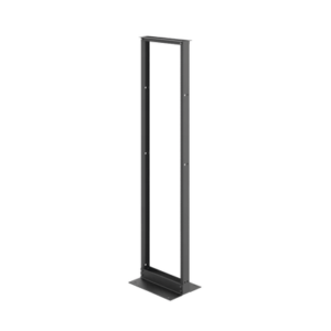 edr19fm45u Rack de Dos Postes Estándar de 19 in, Rieles Numerados y Roscados #12-24, Fabricado en Aluminio, 45 Unidades de Rack, Color Negro