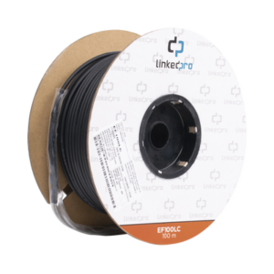 ef-100-lc Carrete de Fibra Óptica Monomodo con Conectores LC-LC Duplex, Reforzada con Kevlar, de 100 Metros (328.08 Pies), Para Instalaciones Subterráneas por Tubería