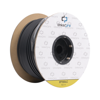 ef-150-lc Carrete de Fibra Óptica Monomodo con Conectores LC-LC Duplex, Reforzada con Kevlar, de 150 Metros (492.13 Pies), Para Instalaciones Subterráneas por Tubería