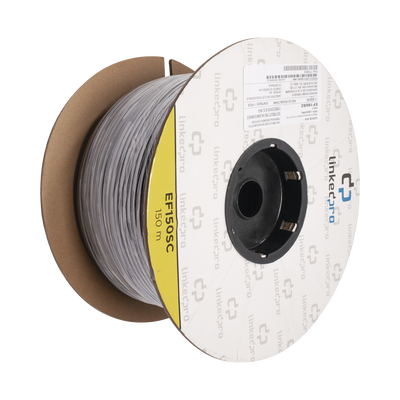 ef-150-sc Carrete de Fibra Óptica Monomodo con Conectores SC-SC Duplex, Reforzada con Kevlar, de 150 Metros (492.13 Pies), Para Instalaciones Subterráneas por Tubería