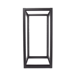 ei-qr-3224-r2 Rack Estándar 19" de 4 Postes, Acero, 24 Unidades, Profundidad Ajustable.