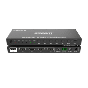 Multivisor HDMI 4x1 | 4K@30Hz | Vista Cuádruple | Cambio Automático/Manual | Control IR