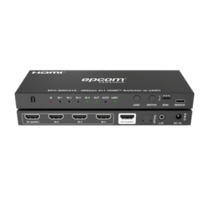 Switch HDMI 4x1 | 8K@60Hz 4:2:0 | 48 Gbps | ARC/eARC | Extracción de Audio | Gestión EDID | Control CEC
