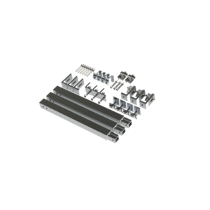 Caja de accesorios de aluminio  anodizado para montaje VEKTOR8R3M , arreglo 1X4 para techo