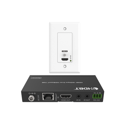 epp-wpb70 Kit Extensor HDBaseT | 4K2K@60Hz 40m | 1080p 70m | Función PoC | IR Bidireccional | RS-232 |