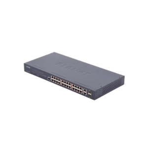 fgsw-2624hps Switch administrable de 24 puertos 10/100TX PoE+ y 2 puertos combo TP/SFP Gigabit