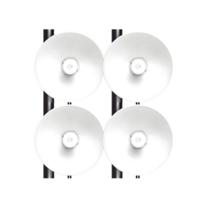force-4625-4pack Kit de 4 radios FORCE4625 de alto Desempeño / Wi-Fi 6E / Hasta 1 Gbps / 5925 - 7125 MHz / Antena Integrada 25 dBi