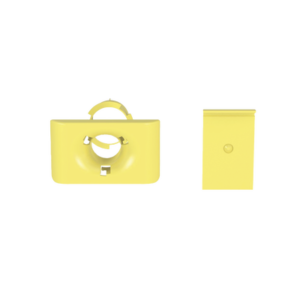 Accesorio de Salida a Tubo De 1.5 in (38 mm), Para Canaletas FiberRunner 4X4, 6X4, o 12X4, Color Amarillo