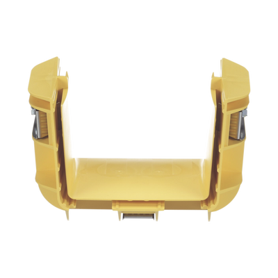 frbc4x4lyl Union Recta "Cople", Para Canaleta FiberRunner™ 4X4, Color Amarillo