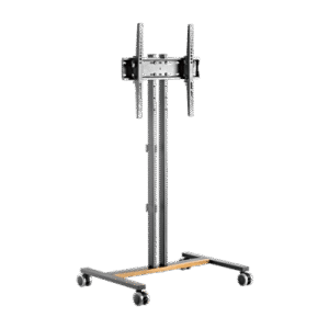fs47-44t-01w Soporte Móvil para Pantalla | Compatibilidad VESA 200x200 hasta 600x400 / Ruedas con Frenos / Ajuste de Altura y Ángulo / Soporte para TV de hasta 55 Pulgadas / Capacidad de Peso 35 kg