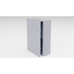 gbp02 Gabinete para instalación de 2 Baterías , Fabricado en Lámina Galvanizada, Accesorios para poste (No incluidos)