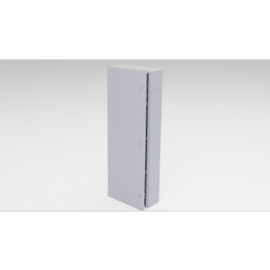gbp04 Gabinete para instalación de 4 Baterías , Fabricado en Lámina Galvanizada, Accesorios para poste (No incluidos)