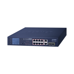 gsd-1222vhp Switch No Administrable 8 Puertos Gigabit con Modo Extender a 250 m, 2 Puertos Uplink 10/100/1000 Mbps, 2 Puertos SFP