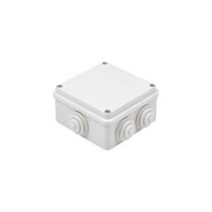 gw-44-004 Caja Estanca de PVC Para Derivación y Conexión, 6 Entradas, Tapa Atornillada,100x100x50 mm (Área Interna), Uso Exterior IP55, Material que no Propaga el Fuego y Libre de Hálogenos