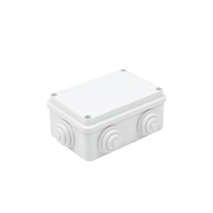 gw-44-005 Caja Estanca de PVC Para Derivación y Conexión, 6 Entradas, Tapa Atornillada, 120x80x50 mm (Área interna), Uso Exterior IP55, Material que no Propaga el Fuego y Libre de Hálogenos