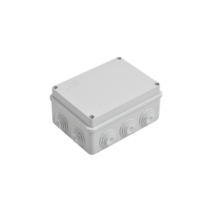 gw-44-006 Caja Estanca de PVC Para Derivación y Conexión, 10 Entradas, Tapa Atornillada, 150x110x70 mm (Área interna), Uso Exterior IP55, Material que no Propaga el Fuego y Libre de Hálogenos