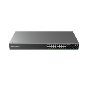 gwn7802p Switch Gigabit PoE+ Administrable / 16 puertos 10/100/1000 Mbps + 4 Puertos SFP Uplink / Hasta 240W / Compatible con GWN Cloud.