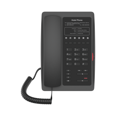 h3wb Teléfono IP WiFi para Hotelería, profesional con 6 teclas programables para servicio rápido (Hotline), plantilla personalizable con PoE