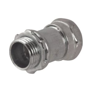 hub-2903 Conector Recto Compresión de Acero Galvanizado para Pared Delgada de 3/4" .