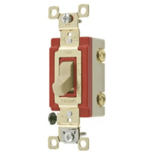 hub-4902i Interruptor de Palanca 20 A 120-277 V CA/ Grado Industrial/ Color Marfil.