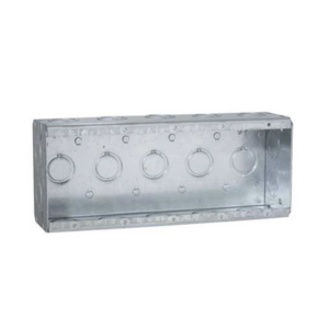 hub-694 Caja Multigang de 5 Gang / Profundidad 2 1/2" / 19 Entradas 1/2"-3/4".