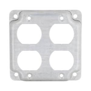 hub-907c Cubierta de 4" para 2 Contactos Dúplex.