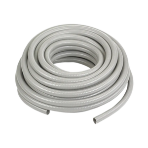hub-g1050 Manguera hermética flexible tipo PolyTuff no metálica, gris de 1/2", 100 pies. Uso comercial/industrial.