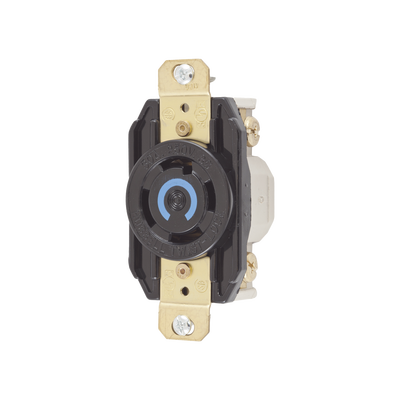 hub-hbl-2720 Receptáculo con Bloqueo de Media Vuelta Industrial 30 A 250 V CA / 3 Polos 4 Hilos / Nema L15-30R.