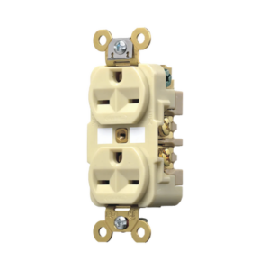 hub-hbl-566-2i Contacto Dúplex 15 A 250 V / 2 Polos 3 Hilos / Nema 6-15R / Grado Industrial /Color Marfil.
