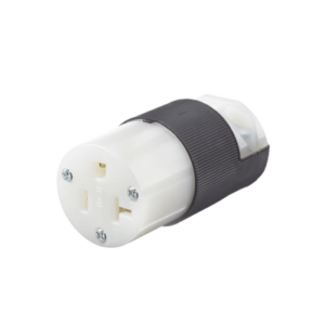 hub-hbl5369c Conector Entrada Recta/ 20 A 125V/ 2 Polos 3 Hilos/ Nema 5-20 R/ Grado Industrial- Comercial / Color Negro-Blanco.