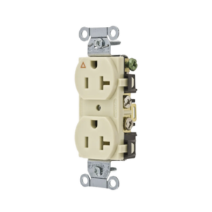 hub-ig5352i Contacto Dúplex Conexión a Tierra Aislada/ 20 A 125 V/ 2 polos 3 Hilos/ Color Marfil/ Nema 5- 20R/ Grado Comercial.