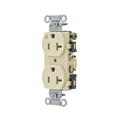 hub-ig5352i Contacto Dúplex Conexión a Tierra Aislada/ 20 A 125 V/ 2 polos 3 Hilos/ Color Marfil/ Nema 5- 20R/ Grado Comercial.