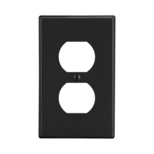 hub-p8bk Tapa para Contacto Dúplex Color Negro.