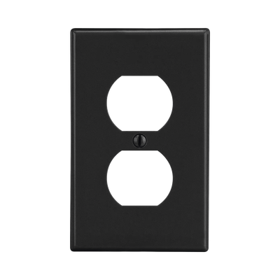 hub-p8bk Tapa para Contacto Dúplex Color Negro.