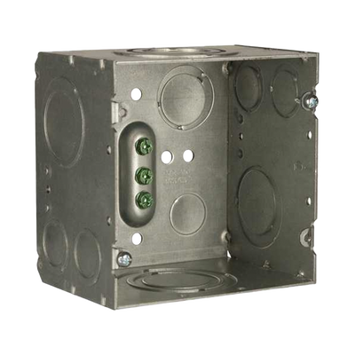 hub260 Caja Cuadrada 4- 11/16" x 4 11/16"/ Profundidad de 3-1/4"/ 2 Entradas 1", 1 1/4", 1 1/2", 2", 2 Entradas 1"-1 1/4", 2 Entradas 3/4 "- 1", 4 Entradas 1/2" - 3/4", 2 Entradas 1/2".