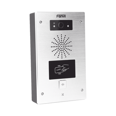 i32v Video portero IP, 2 líneas SIP, 2 relevadores, lector de tarjeta RFID, Compatible con NVR Hikvision por Onvif, con botón para llamada, anti-vandálico, PoE, IP65 e IK10, PoE