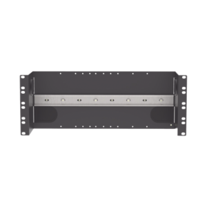 iabdin4 Soporte Industrial Para Instalar Equipos de Montaje en Riel DIN, Para Racks o Gabinetes Estándar de 19in, de 4UR, Color Negro