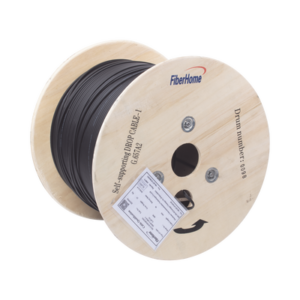 ic-fig8a2-1c Carrete de 1 km de Fibra Óptica Aérea Mini Figura 8 G.657A2 Tipo Drop, Monomodo de 1 Hilo (Unifibra), Color Negro, Span 80