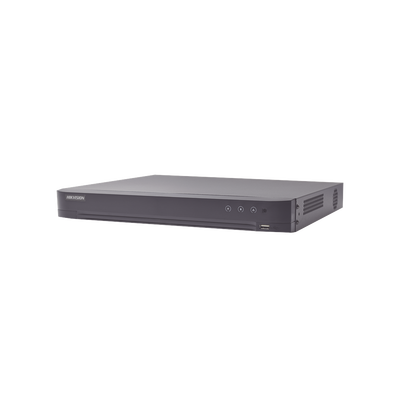 ids-7204huhi-m1-a-xt DVR 4 Canales TURBOHD + 4 Canales IP / 8 Megapixel (4K) / Audio de dos vías por Coaxitron / ACUSENSE / Reconocimiento Facial / 1 Bahía de Disco Duro / Salida de Video en 2K / H.265+