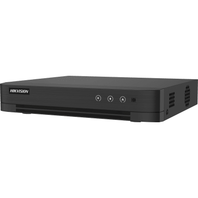 ids-7208huhi-m1-t DVR 8 Canales TURBOHD + 8 Canales IP / 8 Megapixel (4K) / Audio Bidireccional / ACUSENSE / 1 Bahía de Disco Duro / Salida de Video en Full HD / H.265+