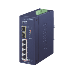 igs-624hpt Switch PoE Industrial No Administrable de 4 Puertos PoE 10/100/1000T 802.3at, 2 Puertos SFP 10/1000X