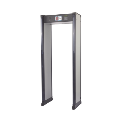 intell-26-zir Arco Detector de Metales de 6 Zonas con Anclaje para Fijarse al Piso. Incluye Sensor IR para evitar falsas Alarmas / Certificado por la Administración Federal de Aviación de EE. UU. (FAA)