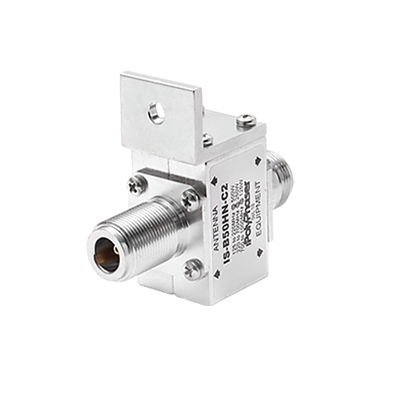 is-b50hn-c2 Protector RF Coaxial Para 125 a 1000 MHz Con Ceja Frontal Con Conectores N Hembra en Ambos Lados, 50 Ω